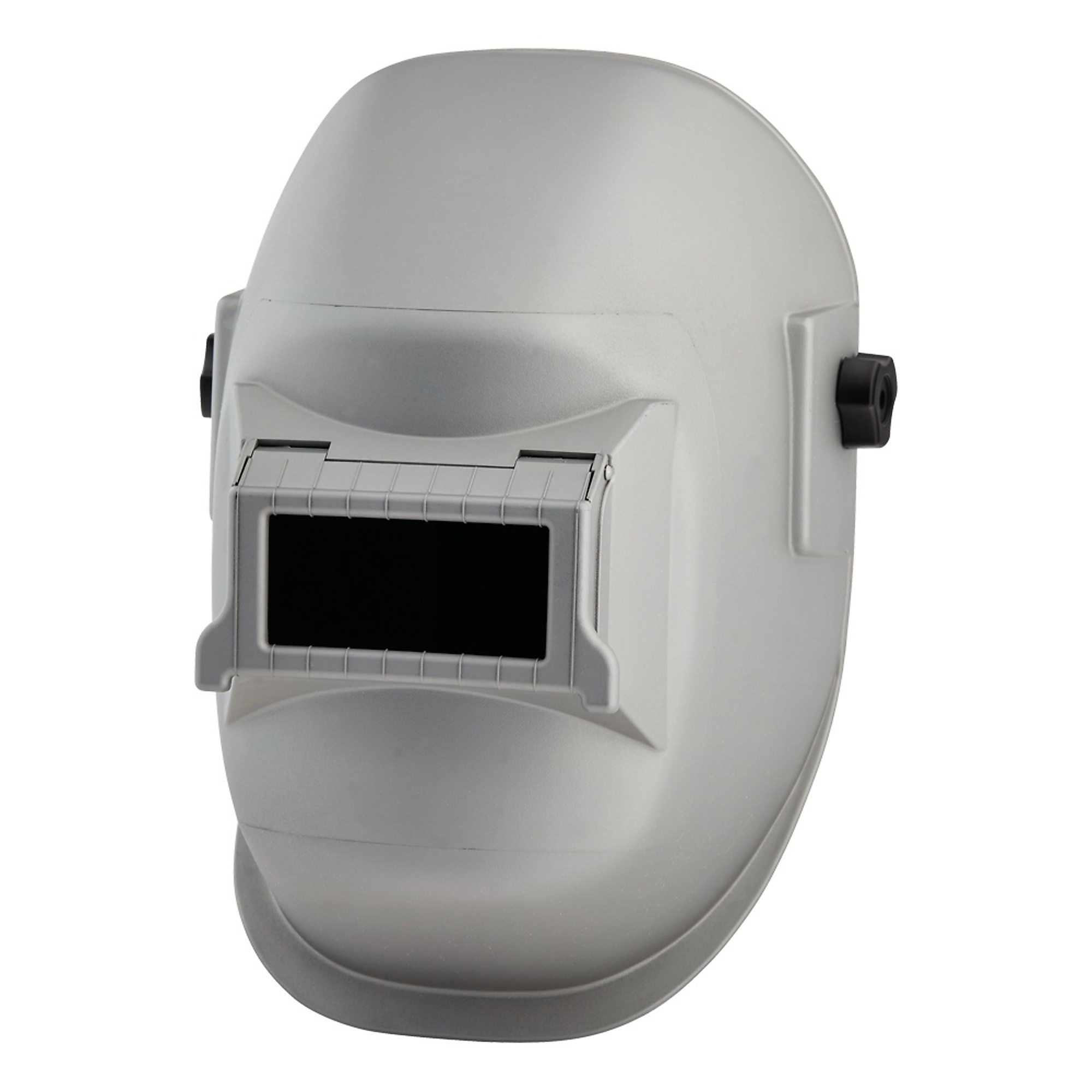 Sellstrom® - Welding Helmet - Passive - Nylon - Lift Front  - 2" x 4.25" Viewing Area - Shade 10 - Ratcheting Headgear - Silver - 290 Series - Model # S29411